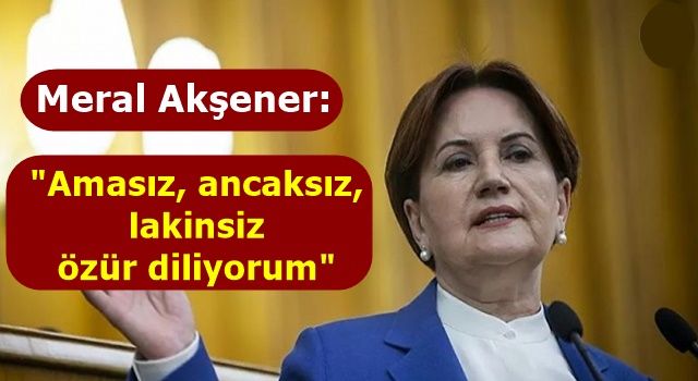 Meral Akşener, Semiha Yıldırım'dan özür diledi