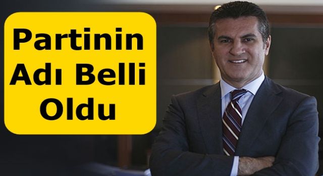 Mustafa Sarıgül'ün yeni partisinin adı belli oldu