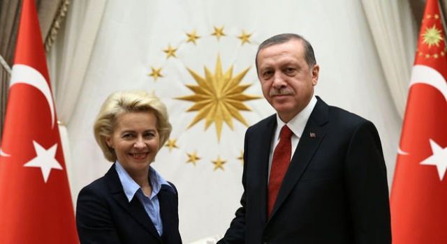 Cumhurbaşkanı Erdoğan, AB Komisyonu Başkanı Ursula von der Leyen ile görüştü