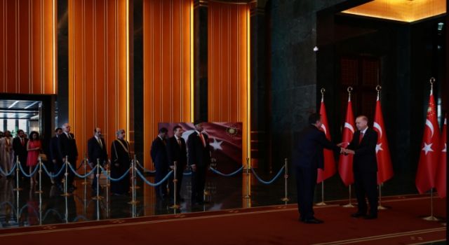 Cumhurbaşkanı Erdoğan, 30 Ağustos Zafer Bayramı tebriklerini kabul etti