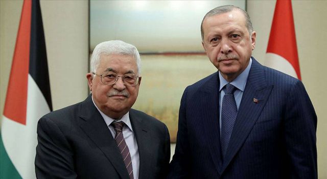 Cumhurbaşkanı Erdoğan, Filistin Devlet Başkanı Abbas’la telefonda görüştü