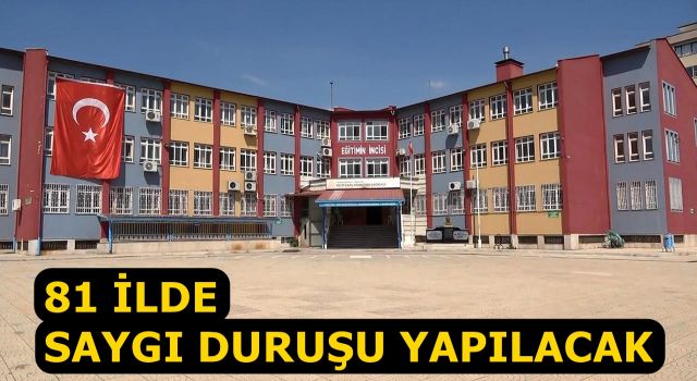 Bakan Tekin; "Bir dakikalık saygı duruşunda bulunacağız"