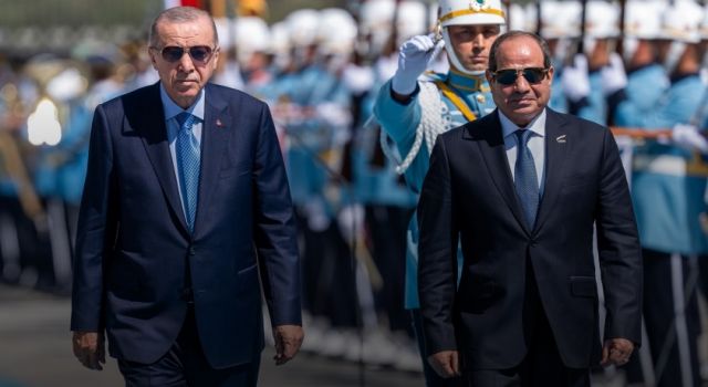 Cumhurbaşkanı Erdoğan, Mısır Cumhurbaşkanı es-Sisi’yi, resmî törenle karşıladı