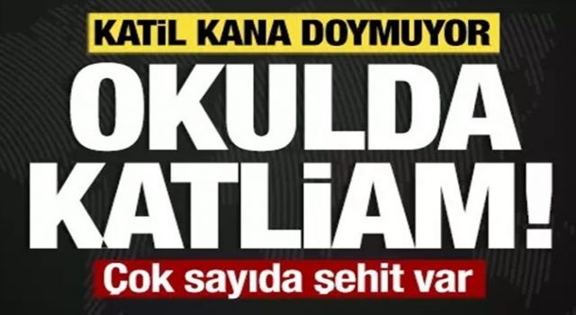 Katil İsrail yine Gazze'de okulda katliam yaptı: Çok sayıda şehit var!