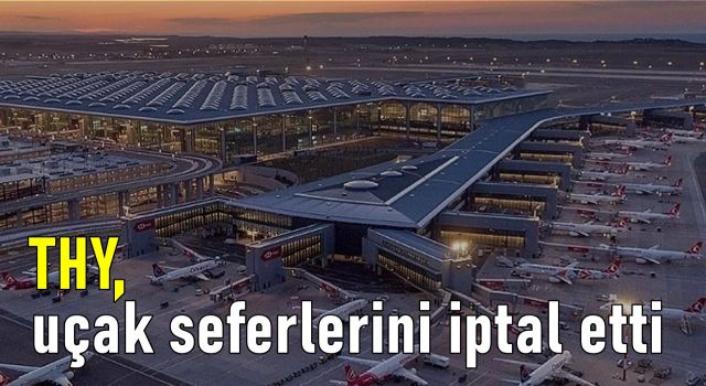 İstanbul'da kar yağışı: THY uçak seferlerini iptal etti