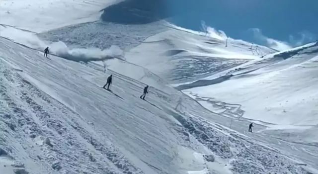 Palandöken’de çığ düştü: Alan taraması sürüyor