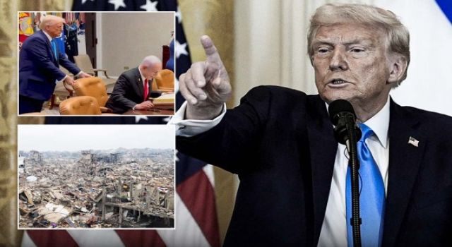 Trump hain planı yineledi: 'İsrail Gazze'yi ABD'ye devredecek'