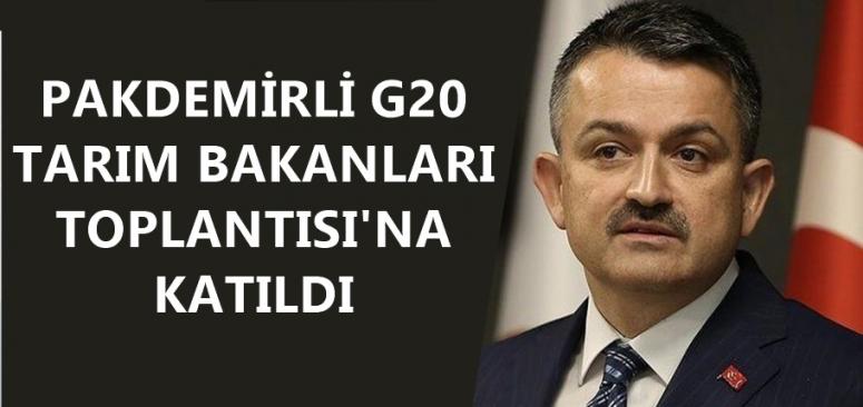 PAKDEMİRLİ G20 OLAĞANÜSTÜ SANAL TARIM BAKANLARI TOPLANTISI'NA KATILDI