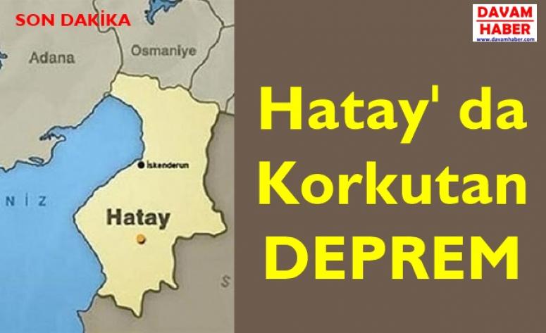 Hatay'da 4,7 Büyüklüğünde Deprem Oldu