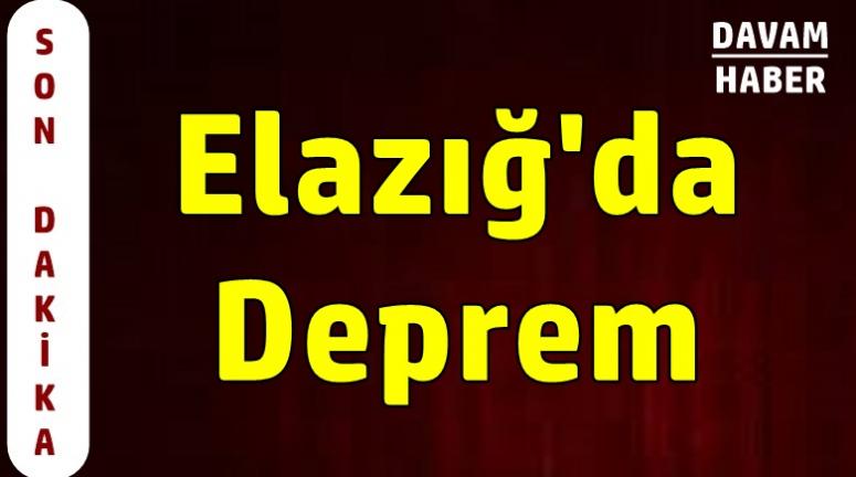 Elazığ'da 3.3 şiddetinde deprem oldu