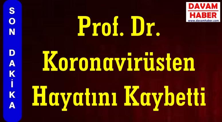 Prof. Dr. Koronavirüsten Hayatını Kaybetti