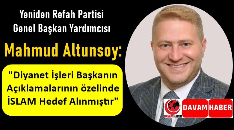 Mahmud Altunsoy'dan Sert Tepki