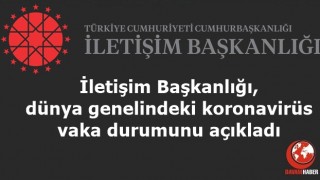 İletişim Başkanlığı, dünya genelindeki koronavirüs vaka durumunu açıkladı