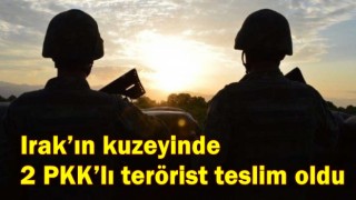 Irak’ın kuzeyinde 2 PKK’lı terörist teslim oldu