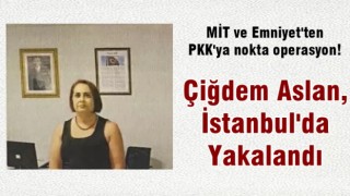 MİT ve Emniyet'ten PKK'ya nokta operasyon! Çiğdem Aslan, İstanbul'da yakalandı