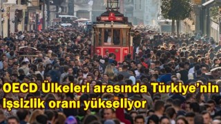 OECD Ülkeleri arasında Türkiye’nin işsizlik oranı yükseliyor