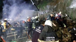 Samsun Canik'te heyelan: Baba ve iki kızı hayatını kaybetti