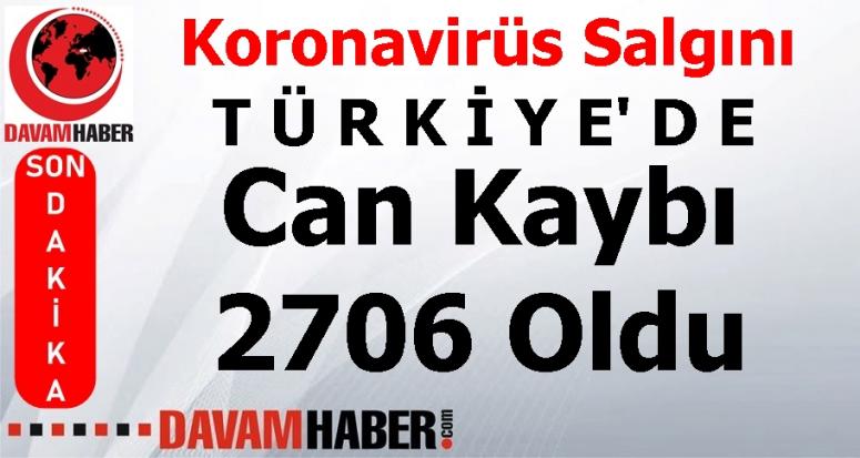 Türkiye'de Can Kaybı 2706 Oldu