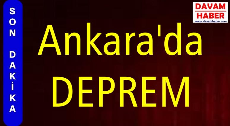 Ankara'nın Çubuk ilçesinde 3,8 büyüklüğünde deprem oldu.