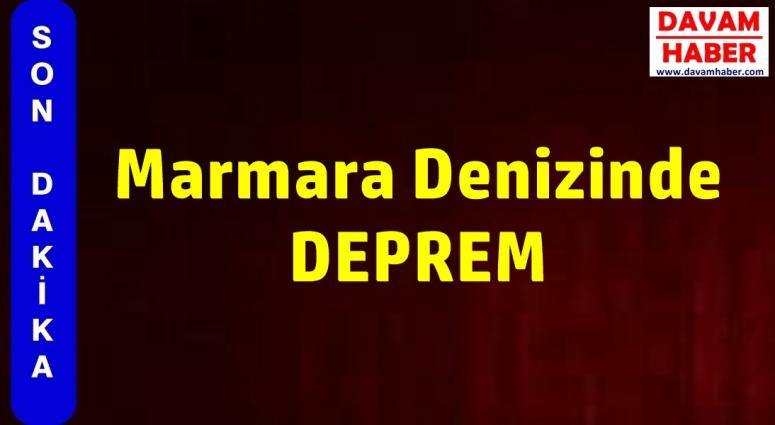 Marmara Denizinde 3.5 Büyüklüğünde Deprem Oldu