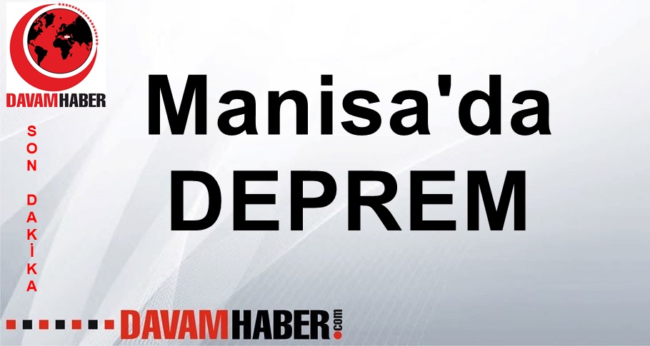 Manisa'da 3.4 büyüklüğünde deprem oldu