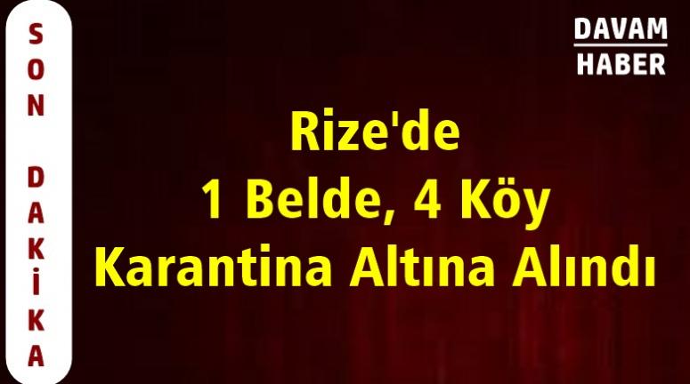 Koronavirüs'den 1 Belde, 4 Köy Karantina Altına Alındı