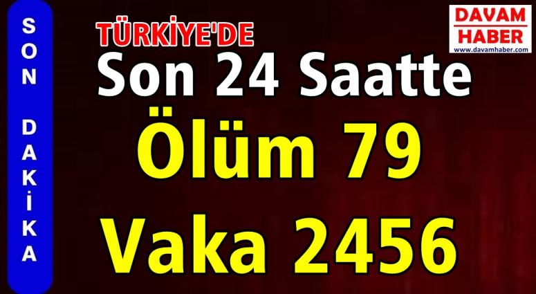 Türkiye'de son 24 saatte koronavirüsten 79 kişi daha hayatını kaybetti