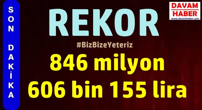 Milli Dayanışma Kampanyası'nda Toplanan Para Açıklandı